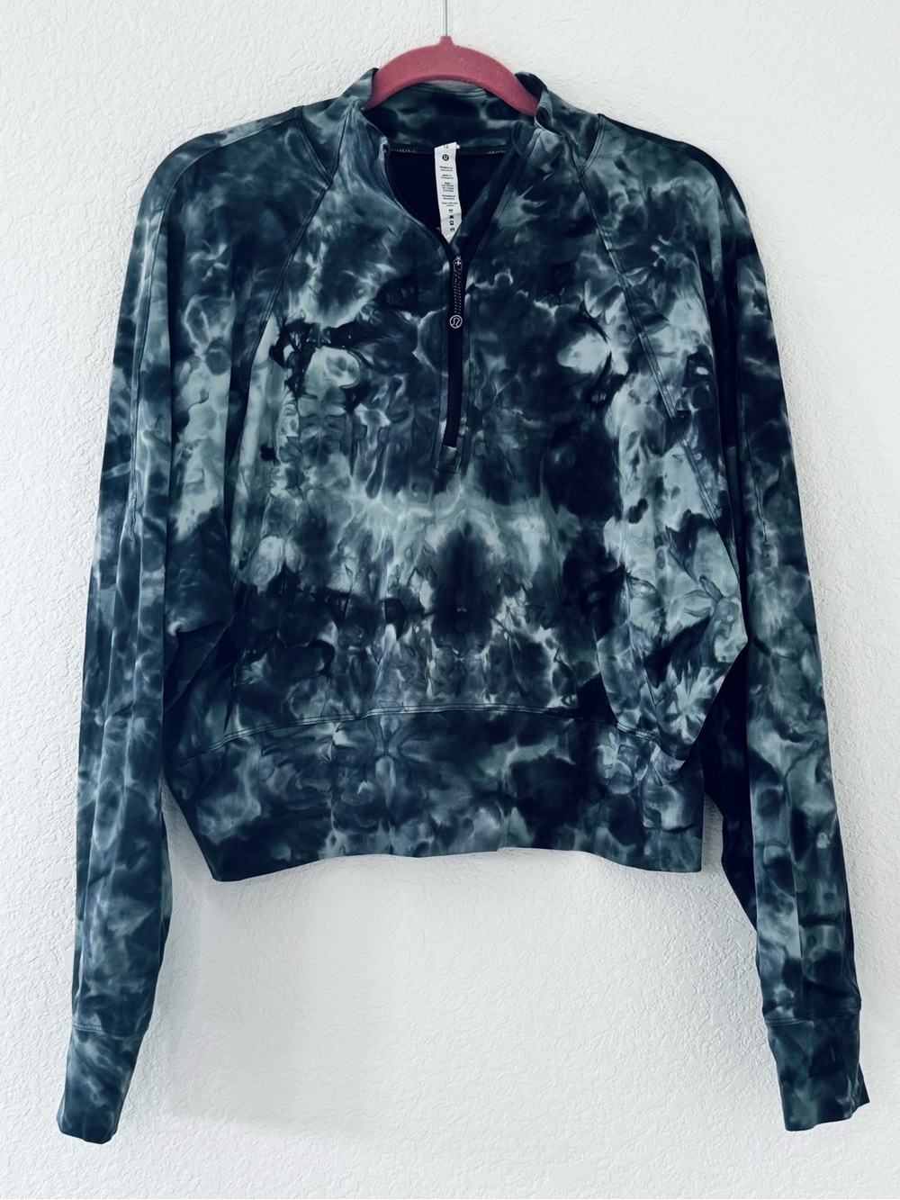 Lululemon Ready to Rulu Half-Zip Pullover Diamond Dye Charcoal Teal